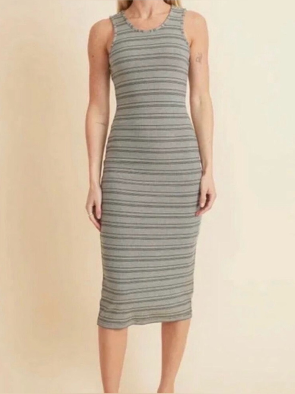 Marine Layer Lexi Rib Daytime Midi Dress